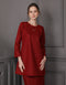 BAJU KURUNG PAHANG MODEN MARCELLA (RED)
